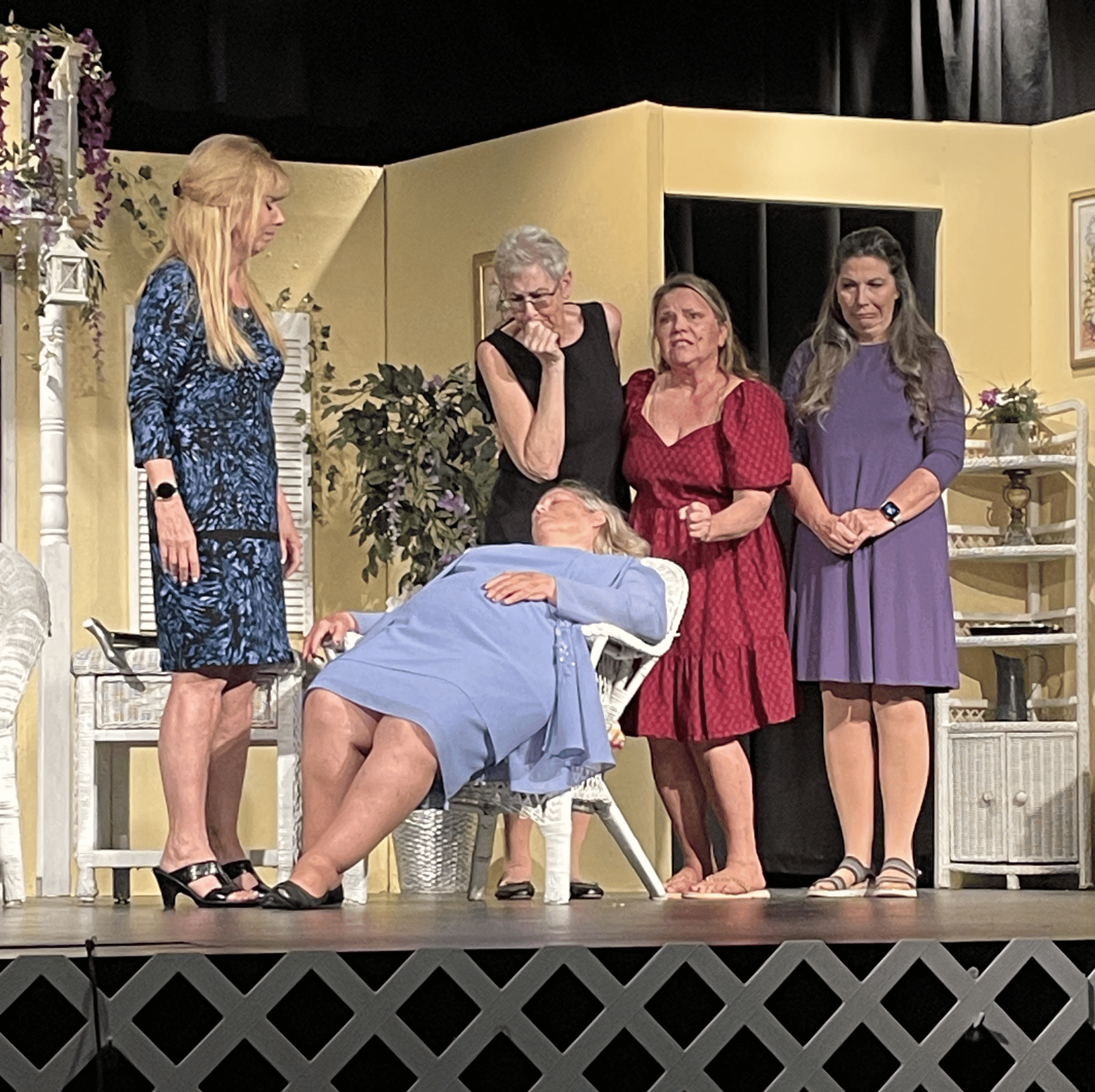 Back row (L-R) Jeanene MacLean Ellen Hutt, Beccy Porter, Charlene AdACams Front: Dee Curran [Photo by Sarah Nachin]