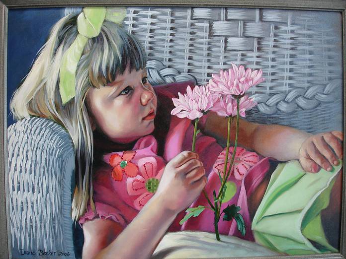 Diane Becker’s portrait of her granddaughter Rachel [Courtesy photo]