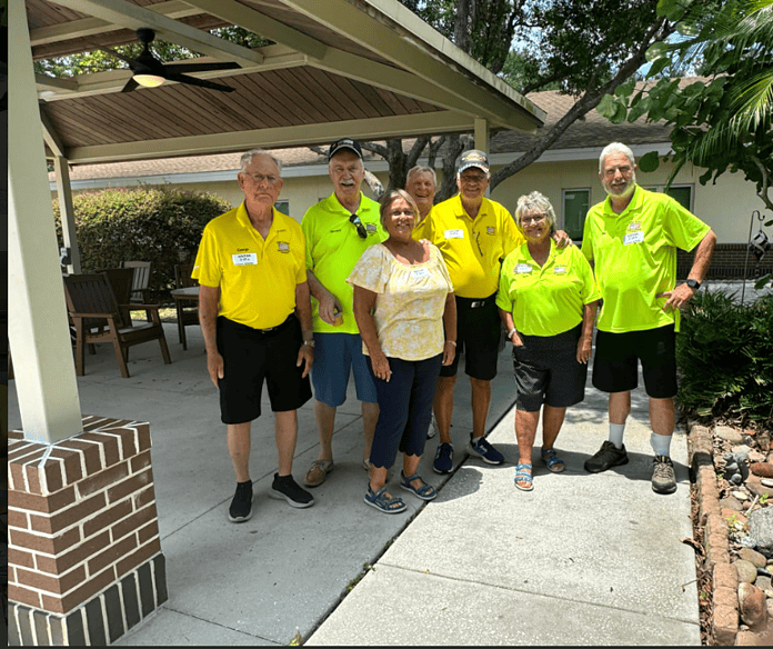 GLVFA members with a Baldomero Lopez veteran. [Photo courtesy of GLVFA]