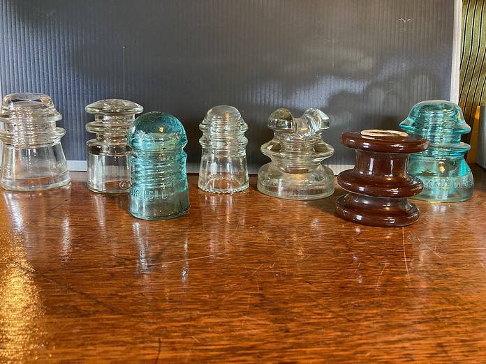 Insulator Collection [Photo courtesy of Mary Sheldon]