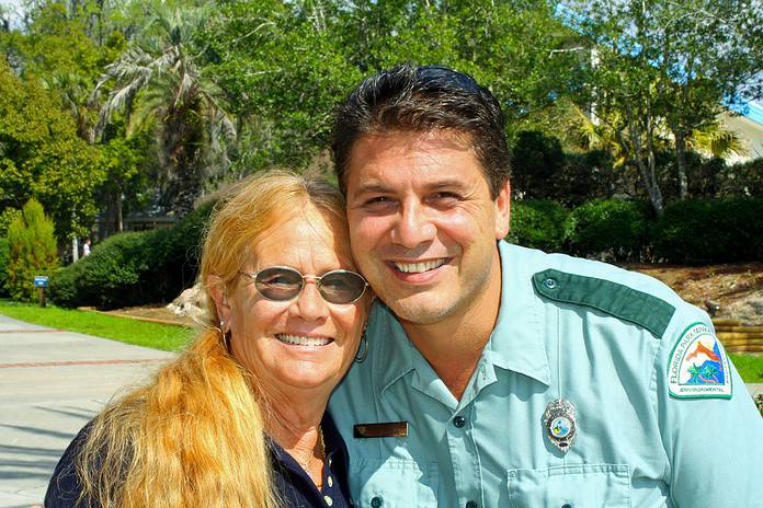 Susan Backlinie with John Athanason [Photo courtesy of John Athanason]