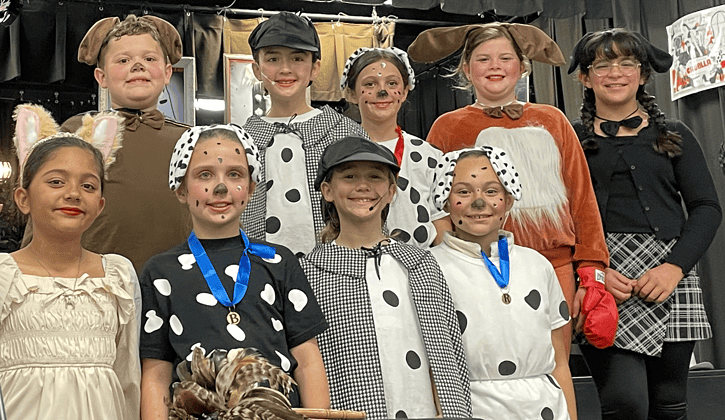 Back row (L-R) Gatlin Squires, Hadley Baroudi, Giana Pagano, Briella McCarthy, Sophia Galindo. Front row (L-R) Sophia Schweibinz Brooklyn Luitweiler Gracie Enos Aliyah Danet [Photo by Sarah Nachin]