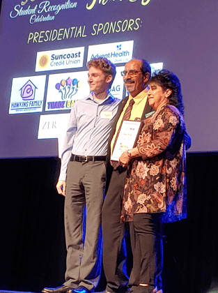Derek Felice with Gus and Annemarie Guadagnino [Photo by Sarah Nachin]