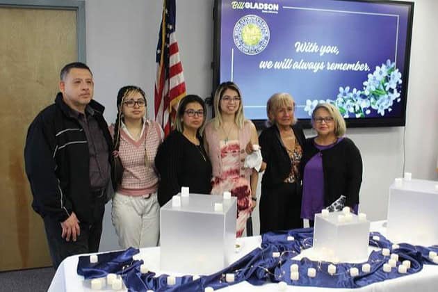 The Delgado family mourns the loss of Vivianna Sanchez. [Photo by Austyn Szempruch]