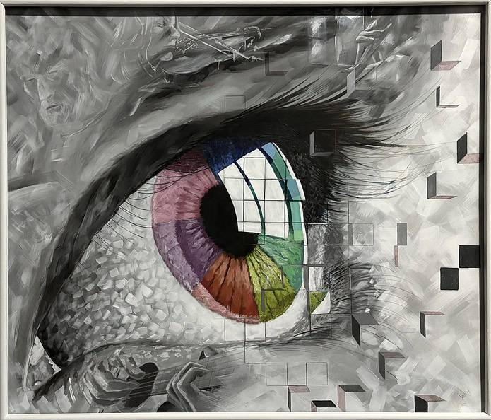 “Connection” Acrylic on wood panel (30” x 34”)