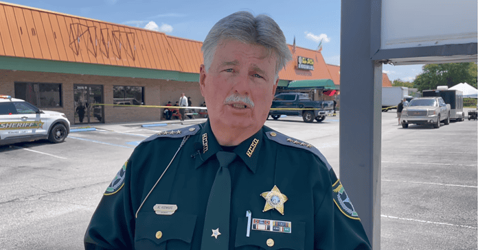Hernando County Sheriff Al Nienhuis provides an update on the shooting at El Sol in Ridge Manor. Credit: HCSO