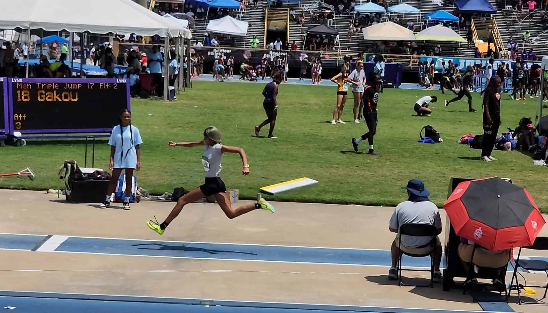 Deaijah Tullis competes at AAU Nationals [Photo courtesy of Thomas Watson]