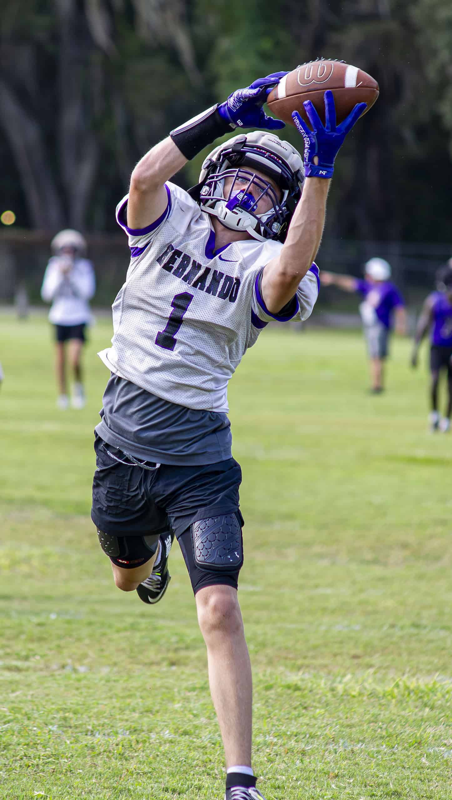 Hernando High football practice on Monday, Aug. 19. [Photo by Hanna Maglio]