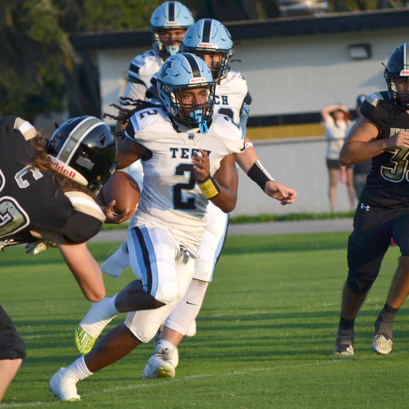 Nature Coast running back Timothy Gaynor carries the ball against Citrus in a preseason game on Aug. 16 in Inverness. [Chris Bernhardt Jr.]