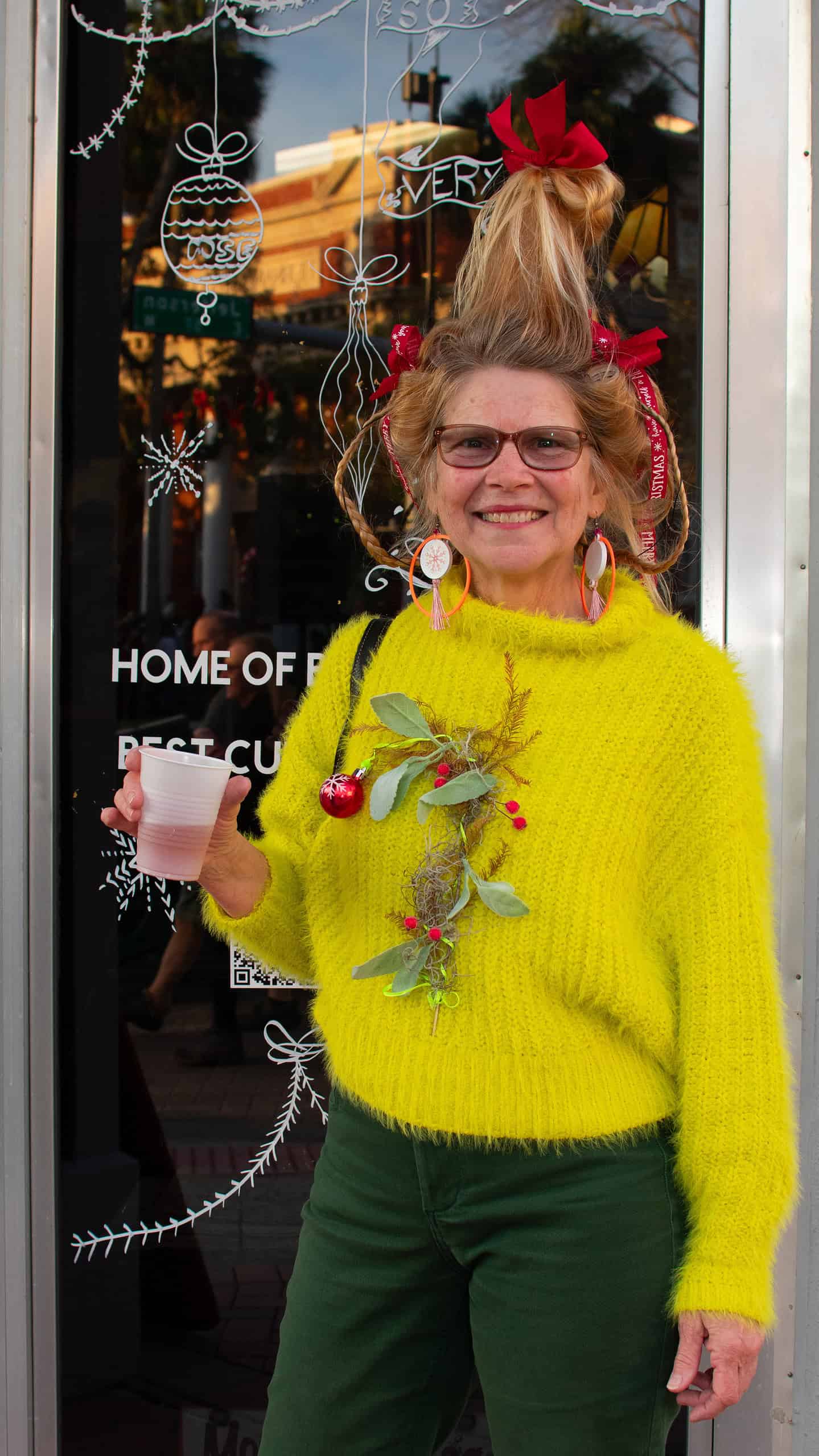 Many individuals and whole families dressed up for the Brooksville Tree Lighting in festive outfits or as characters from popular holiday movies on December 5, 2024. [Photo by Jenifer Truitt]