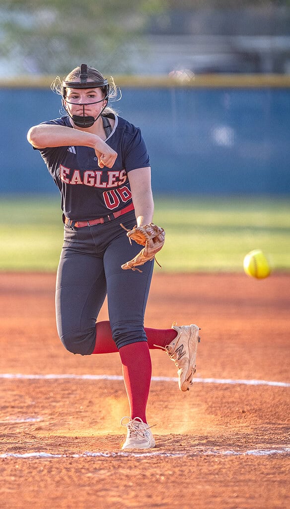Springstead High, 06, Alivia Miller started and pitched a complete game 3-1 win Friday in a home game with Nature Coast Tech. [Photo by Joe DiCristofalo]