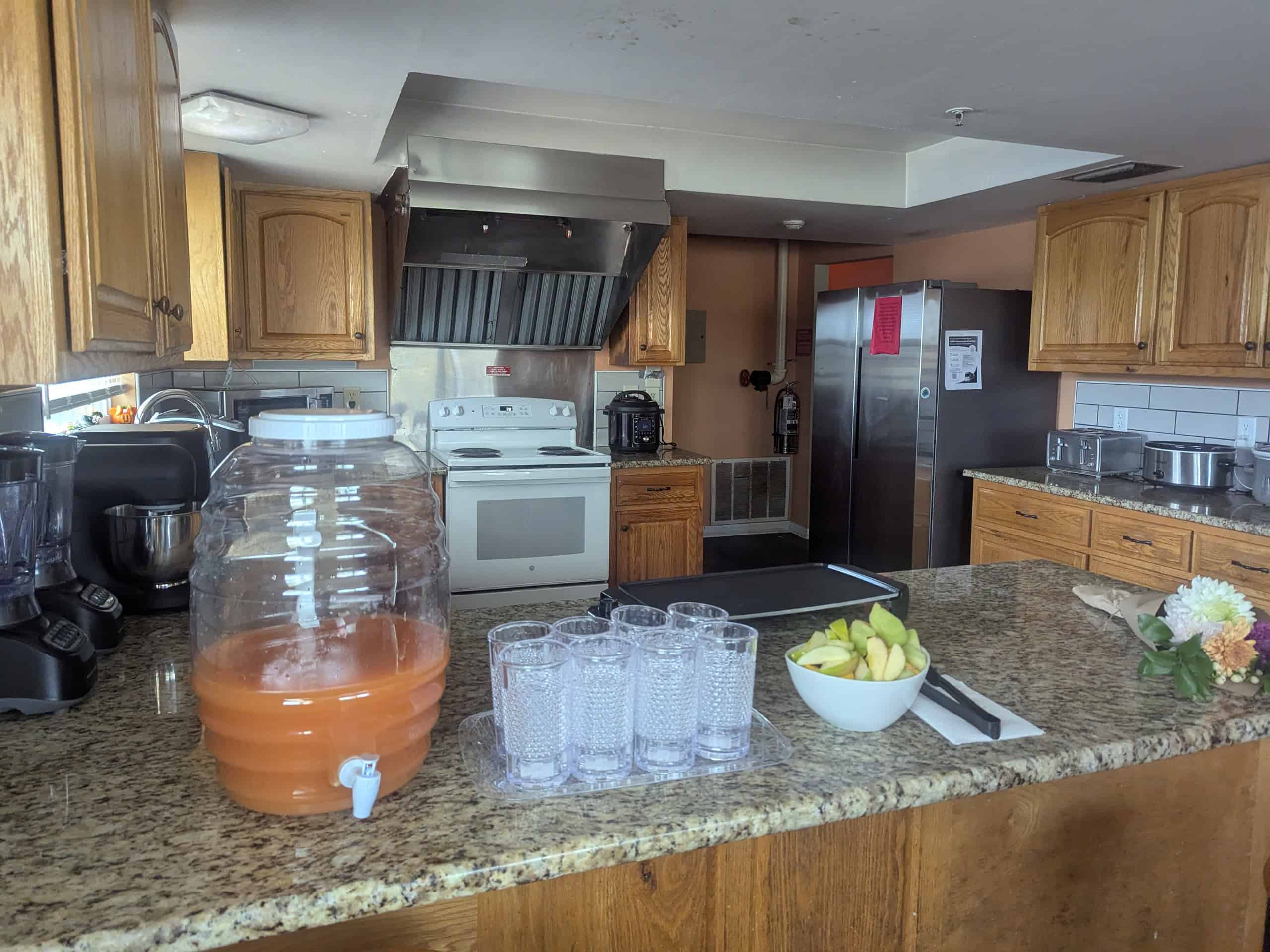 The kitchen at the Dawn Center. [ Photo by Julie Maglio]